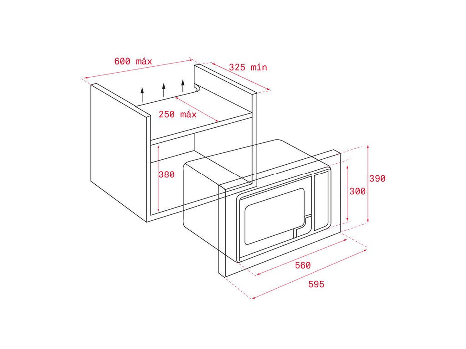 Built-in microwave TEKA ML 8200 BIS white