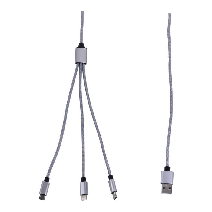COMBINED CABLE USB LIGHTNING 1M 2A TEKMEE