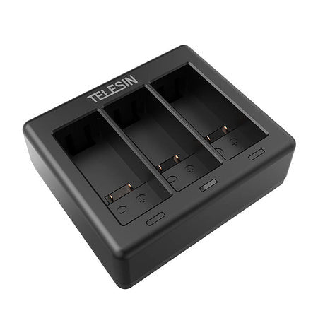 Telesin 3-slot charger + 2 batteries for GoPro Hero 12 / Hero 11 / Hero 10 / Hero 9 - For sports