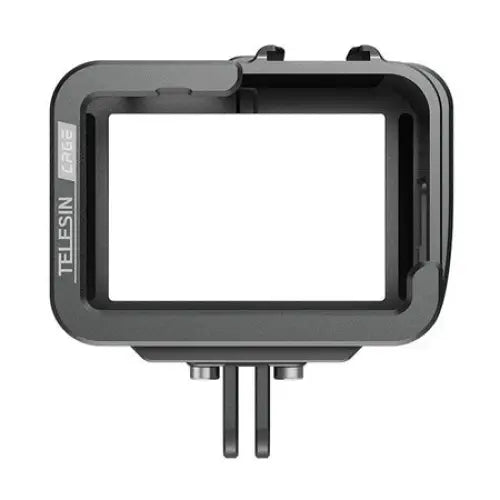 TELESIN Aluminum cage for GoPro Hero 12/11/10/9 +vertical adapter - For sports cameras<<<Accessories<<<Photo