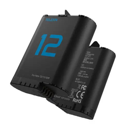 TELESIN dual battery charger for GoPro Hero 12/11/10/9 - For sports cameras<<<Accessories<<<Photo
