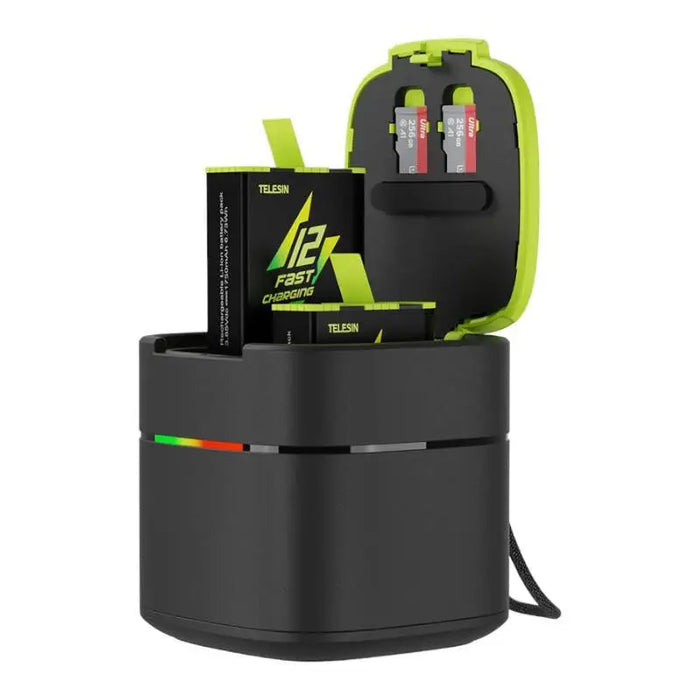 TELESIN Fast charge box +2 battery for GoPro Hero 9/10/11/12 GP-FCK-B11 - For sports cameras<<<Accessories<<<Photo