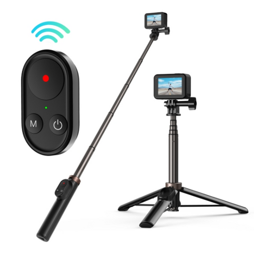 Telesin selfie stick for smartphones and GoPro cameras with BT remote control (TE-RCSS-001) - Straps mounts