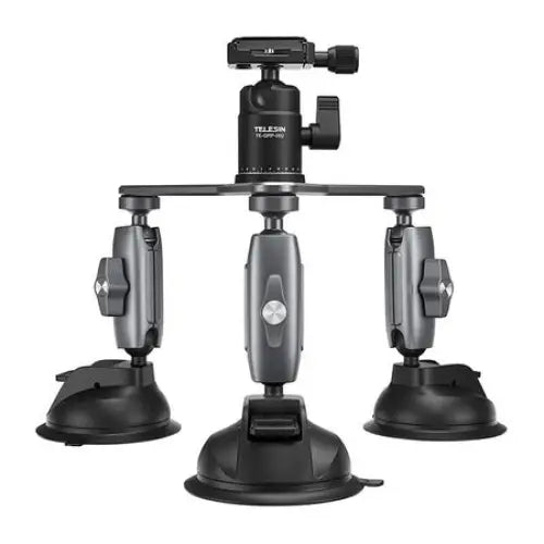 TELESIN Three-Arm Suction Mount - TE-TSB-001 - Straps mounts and holders<<<Mounts<<<Tripods<<<Selfie