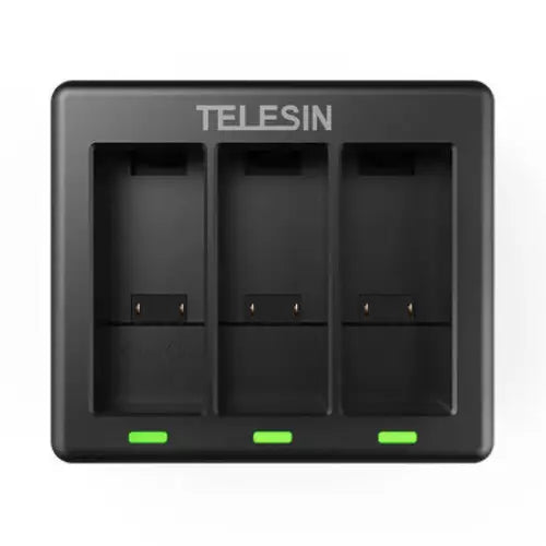 Telesin three-channel charger + 2 batteries for GoPro Hero 9 / 10 / 11 / 12 (GP-BTR-903-B) - For sports