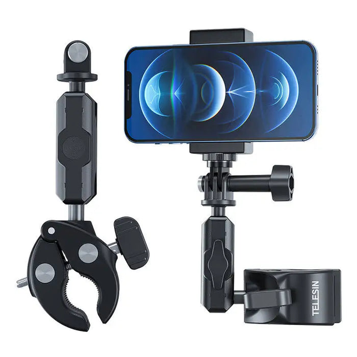 TELESIN Universal Handlebar Tube Clamp Mount for action cameras - Booms and selfie sticks<<<Mounts<<<Tripods<<<Selfie