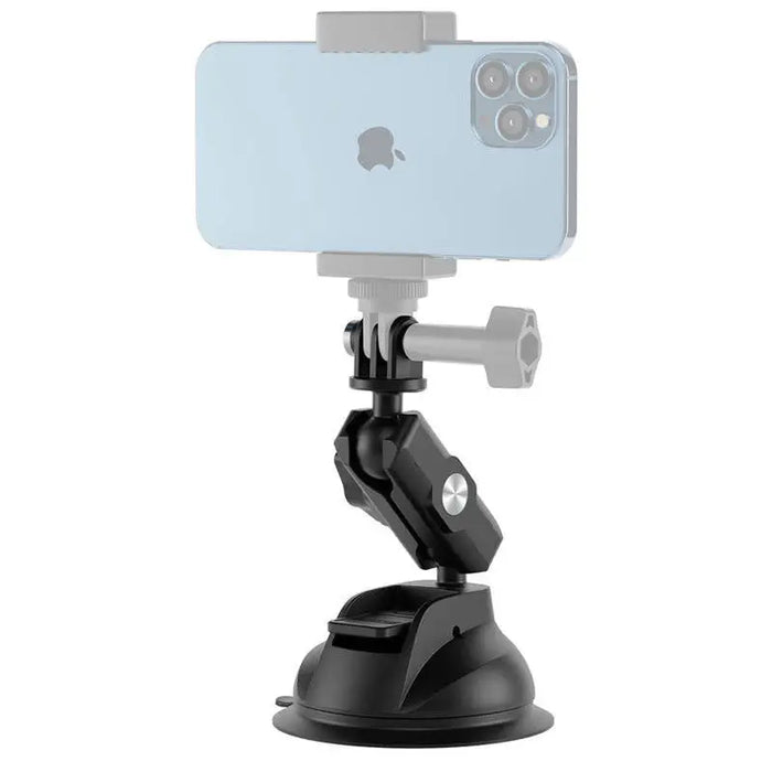 TELESIN Universal Suction Cup Holder with phone holder and action camera mounting TE-SUC-012 - Straps mounts