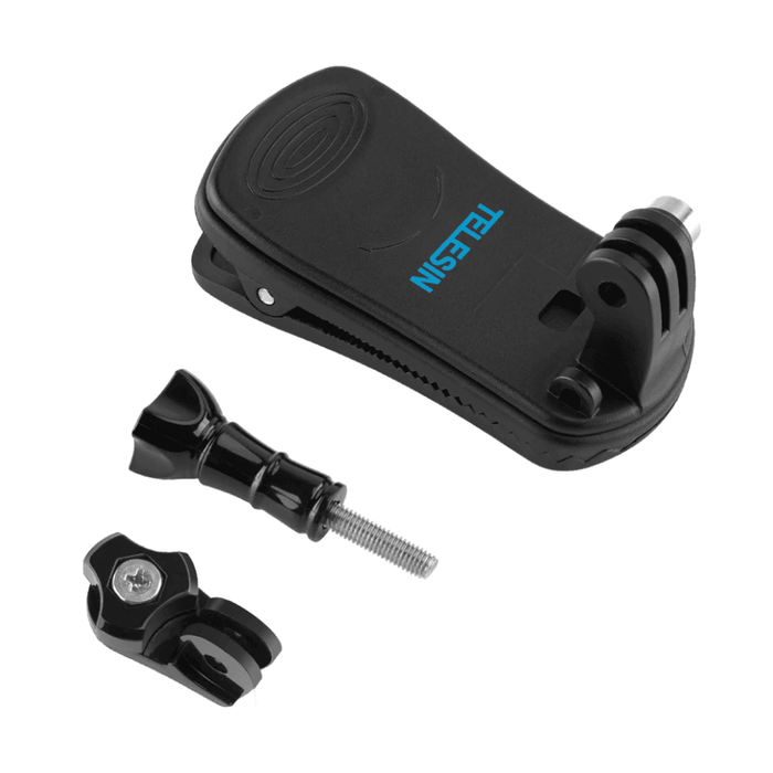 Rotating 360 degrees clip with screw backpack for GoPro Hero / SJCam / GitUp / Xiaomi Yi