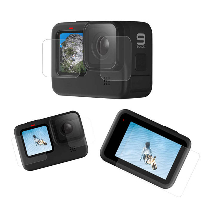 Screen and lens tempered glass Telesin for GoPro Hero 9 / Hero 10 / Hero 11 / Hero 12 (GP-FLM-901)