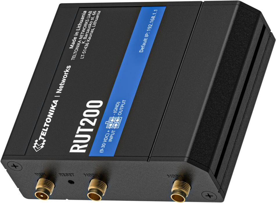 TELTONIKA NETWORKS RUT200 4G/LTE/3G/2G WiFi router