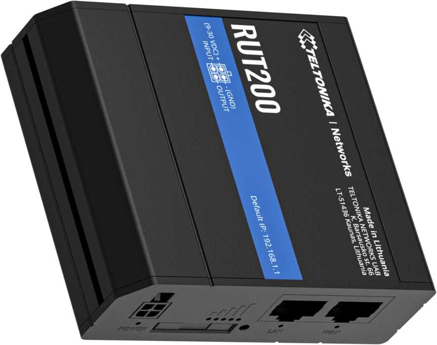 TELTONIKA NETWORKS RUT200 4G/LTE/3G/2G WiFi router