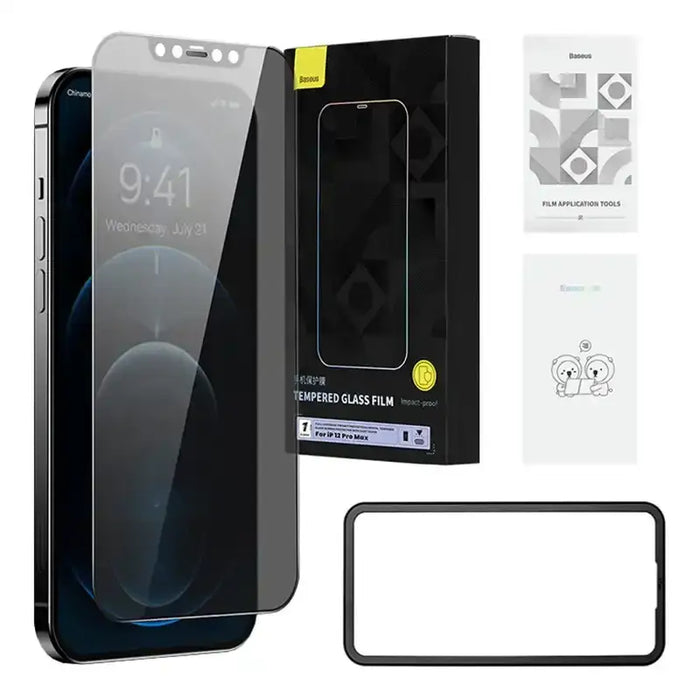 Tempered glass 0.3mm Baseus for iPhone 12 Pro Max - For smartphones<<<Tempered glass and screen protectors<<<GSM