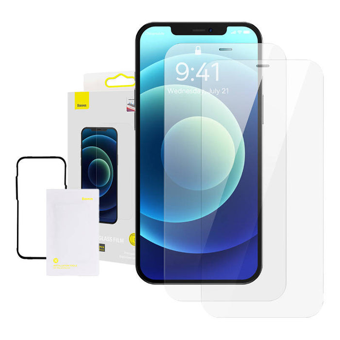 Tempered glass 0.3mm Baseus for iPhone 12 Pro Max 6.7inch (2pcs) - For smartphones<<<Tempered glass and screen