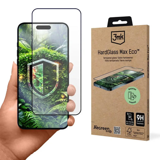 Tempered glass 3mk HardGlass Max Eco for Apple iPhone 16 Pro Max - Cell phone tempered glass<<<HurtelXML