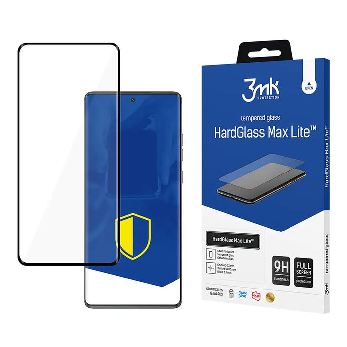 Tempered glass 3mk HardGlass Max Lite Black Motorola Moto G85 - *Kategoria tymczasowa<<<HurtelXML
