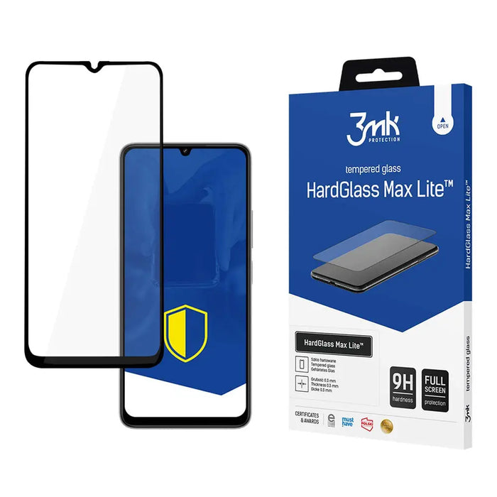 Tempered glass 3mk HardGlass Max Lite with black frame for Xiaomi Redmi 13C 5G - *Kategoria tymczasowa<<<HurtelXML