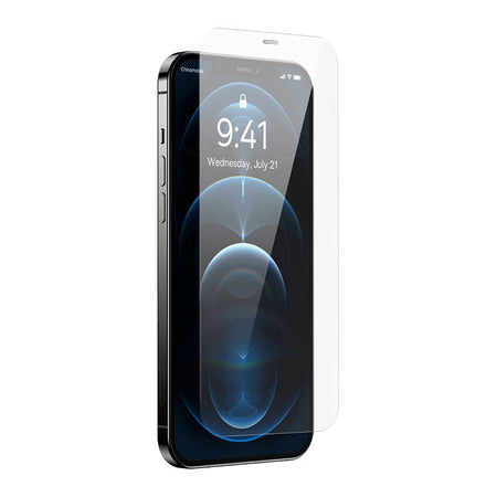 Tempered Glass Baseus 0.4mm Iphone 12 Pro MAX + cleaning kit - For smartphones<<<Tempered glass and screen