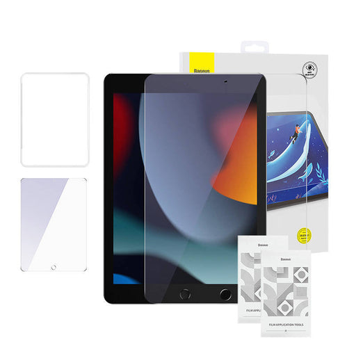 Tempered Glass Baseus Crystal 0.3 mm for iPad Pro/Air3 10,5’’ / iPad 7/8/9 10.2’’ (2 pcs) - For tablets<<<Tempered