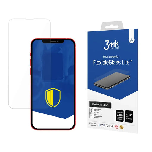 Tempered glass for iPhone 13 Pro hybrid flexi 6H from the 3mk FlexibleGlass Lite series - Cell phone tempered
