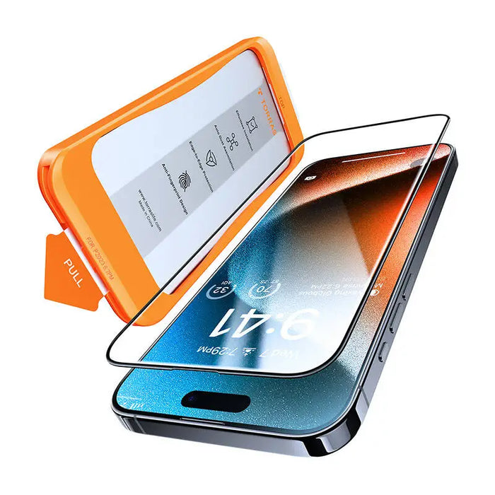 Tempered glass for iPhone 15 Pro Max Torras InstaII Master - For smartphones<<<Tempered glass and screen