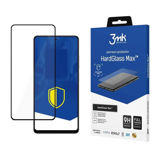 Tempered Glass for Xiaomi Redmi Note 12 Pro+ / Note 12 Pro 9H Series 3mk HardGlass Max - Cell phone tempered