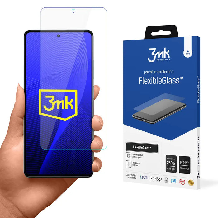Tempered glass for Xiaomi Redmi Note 12 Pro+ / Note 12 Pro hybrid flexi 7H 3mk FlexibleGlass series - *Kategoria