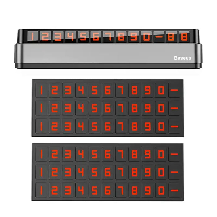 Temporary Parking Number Plate Baseus Moonlight (grey) - Other<<<Car accessories<<<InnproXML