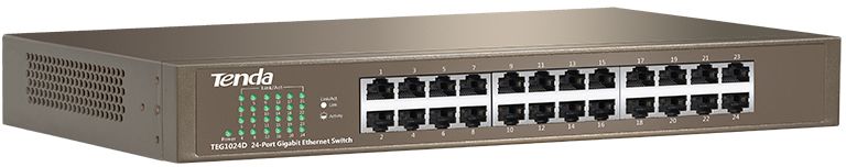 Tenda 24-port Gigabit Ethernet Switch Unmanaged Blue