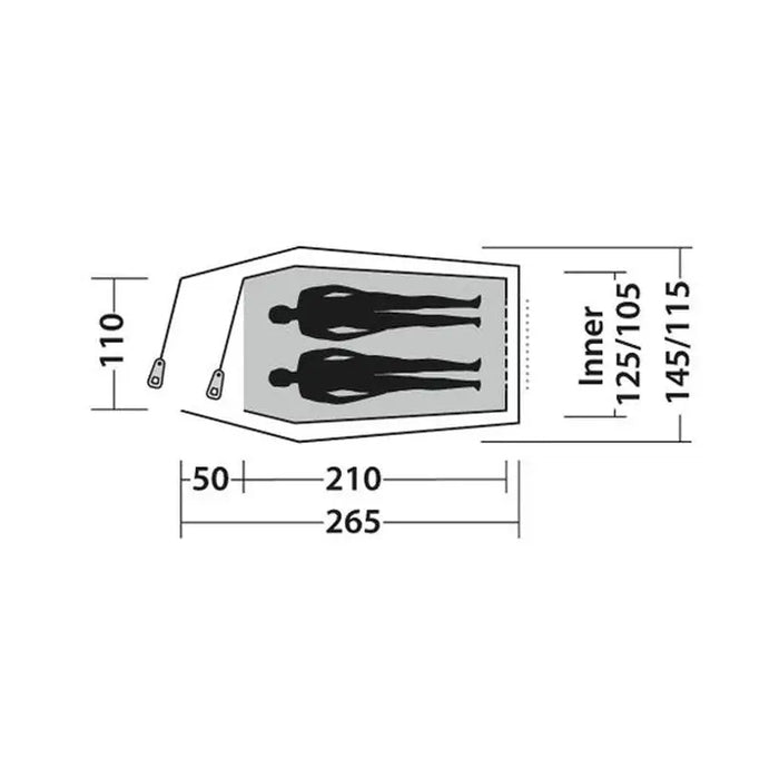 TENT 265X145/115X100CM EASY CAMP ENERGY 200 COMPACT - Палатки<<<Къмпинг<<<Градина<<<Praktiker