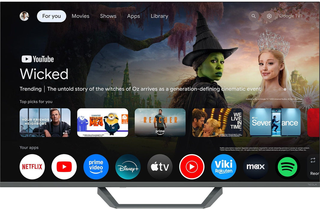 TV TESLA Q43E655GUS, 43" (109 cm), 4K Ultra HD, Google TV