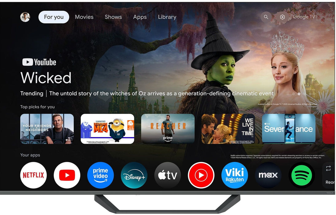 TV TESLA Q55E655GUS, 55" (139 cm), 4K Ultra HD, Google TV