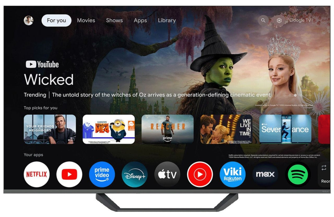 TV TESLA Q65E655GUS, 65"(165cm), 4K Ultra HD, Google TV
