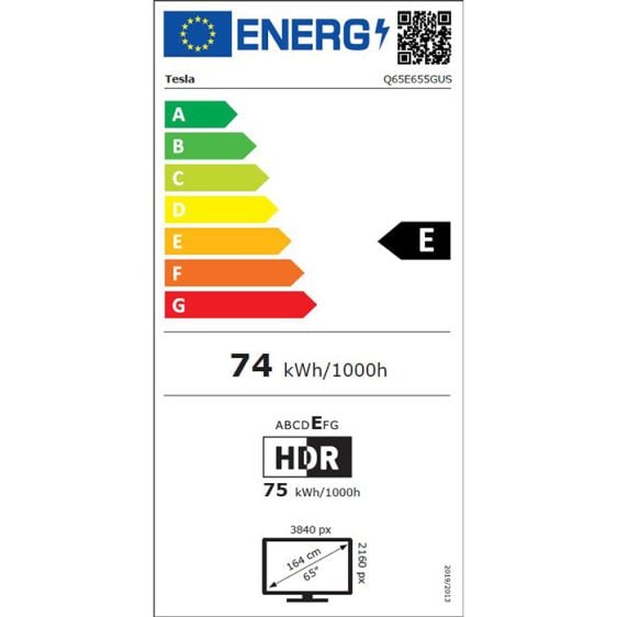 TV TESLA Q65E655GUS, 65"(165cm), 4K Ultra HD, Google TV