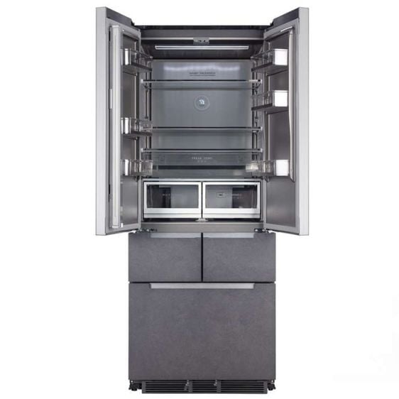 Refrigerator with freezer TESLA Side-by-side RF4200FSNSGE, 436 l, Total NoFrost, 193 cm