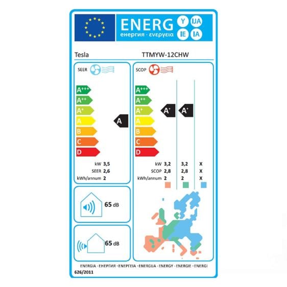 Mobile air conditioner TESLA TTMYW12CHW, 12000 BTU