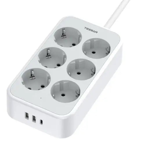 TESSAN power strip TS-PS02DE00 (white) - Power strips<<<IT Accessories<<<InnproXML