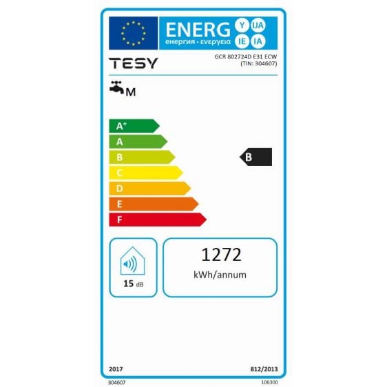 Boiler BelliSlimo Cloud TESY GCR 80 27 24D E31 ECW