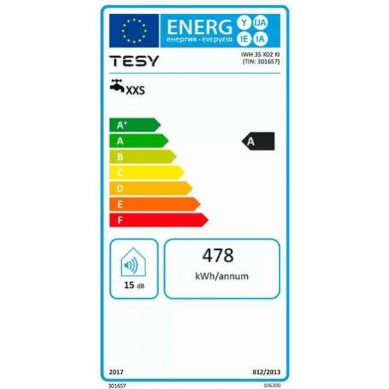 Flow water heater TESY IWH 35 X02 KI (301657)