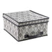 TEXTILE BOX WITH LID MAXHOME 30X28X15 CM. BRAID - Кутии<<<Декорации<<<Мебели и интериор<<<Praktiker