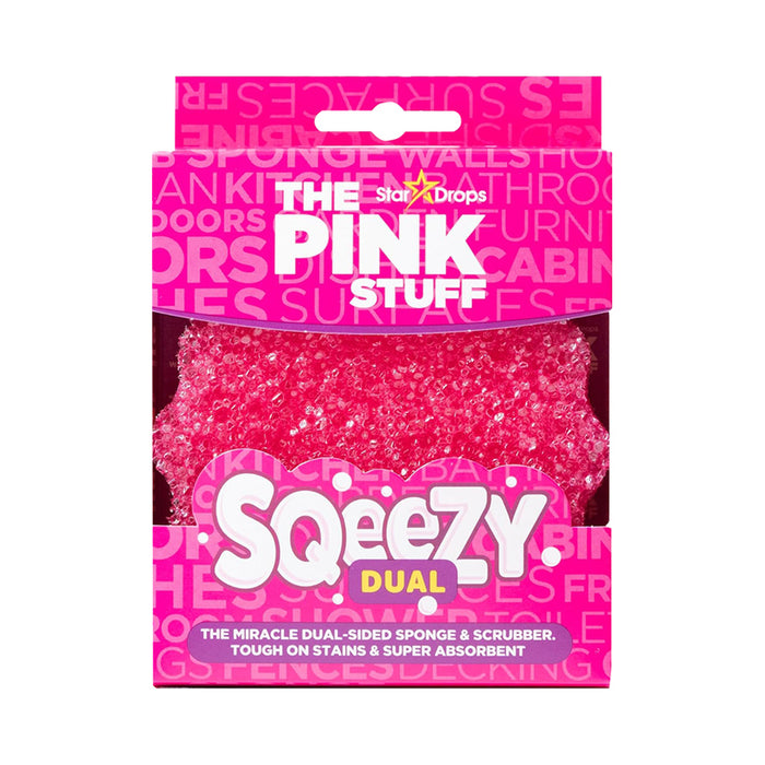 HOUSEHOLD SPONGE SQUEEZY DUAL THE PINK STUFF