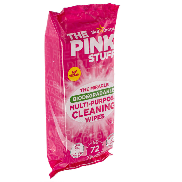 MULTIFUNCTIONAL WET TOWELS 72 PCS THE PINK STUFF