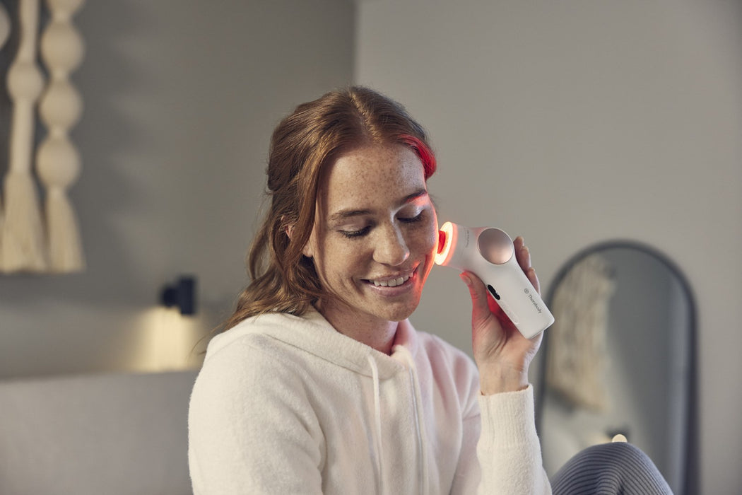 Therabody TheraFace PRO Ultimate Facial Health Device by - White - with conductive gel