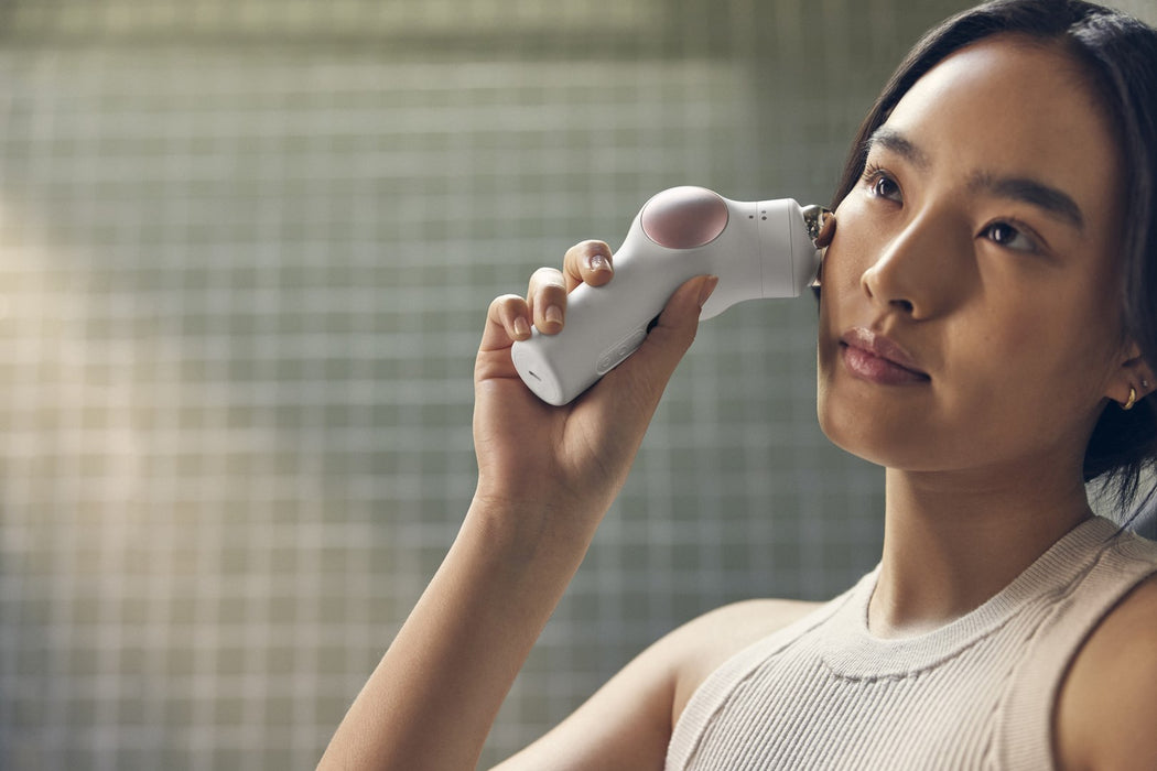 Therabody TheraFace PRO Ultimate Facial Health Device by - White - with conductive gel