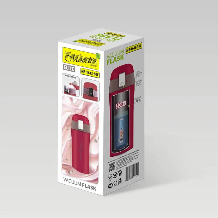 Thermal mug MAESTRO MR-1643-30C (0,3L) Burgundy - Flasks & thermal mugsAGD-TKT<<<Home Appliance - ProductsAGD<<<ActionPL