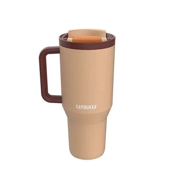 Thermal mug with telescopic straw Kambukka Rio Tumbler 950ml Almond Dream - Flasks & thermal mugsAGD-TKT<<<Home