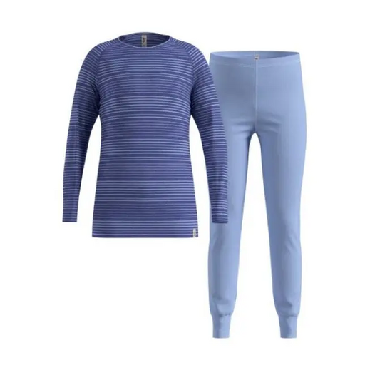 Thermal underwear - Odlo Set long ACTIVE WARM SET size 104 cm Blue - Thermoactive underwearODM-BTE<<<Military