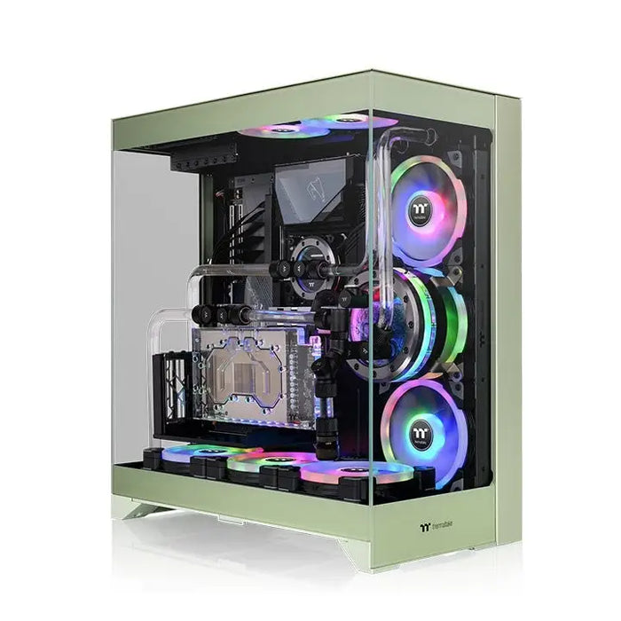 Thermaltake CTE E550 TG Matcha Green - Кутии за компютри<<<THERMALTAKE компоненти за