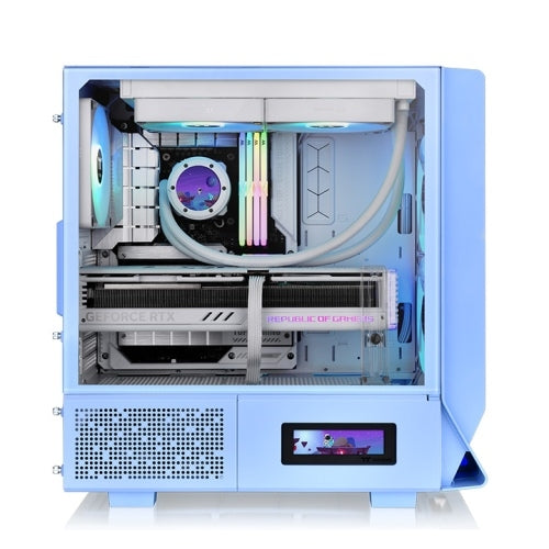 Case Thermaltake - Ceres 330 ARGB, 25th AE, mid tower, blue/transparent
