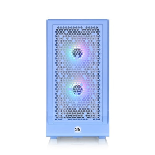 Case Thermaltake - Ceres 330 ARGB, 25th AE, mid tower, blue/transparent