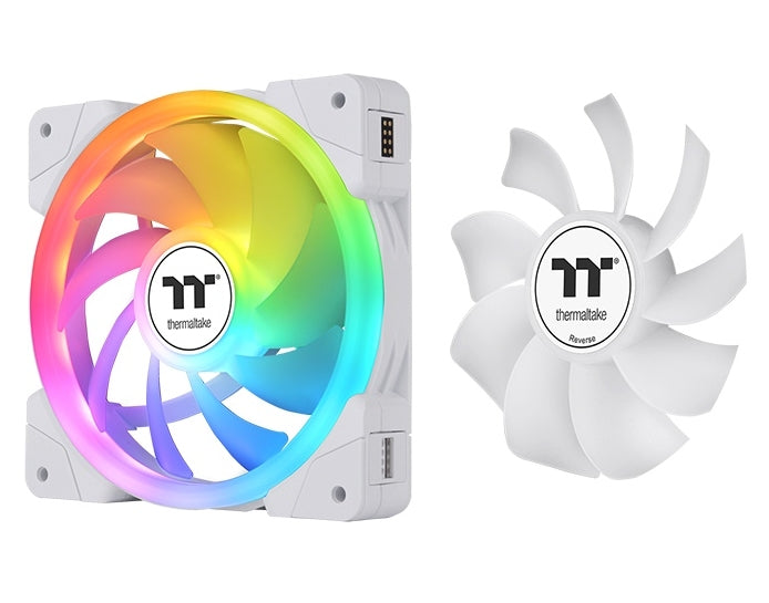 Thermaltake SWAFAN EX12 ARGB PC Cooling Fan TT Premium Edition 3 Fan Pack White